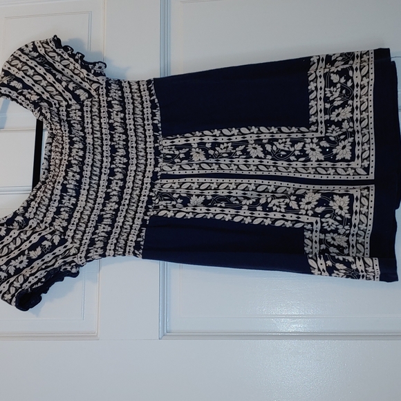 Vintage Peasant Style Blouse with Smocked Bodice by INC Size XS - Picture 5 of 11